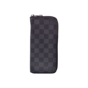 Louis Vuitton Graphite Black Zippy Vertical Leather Long Wallet
